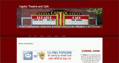 Desktop Screenshot of capitoltheatreandcafe.com